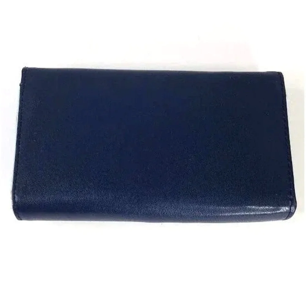 Donbook Crown Smart Porch Wallet Wristlet Navy Blue‎ Phone Clutch Purse Case